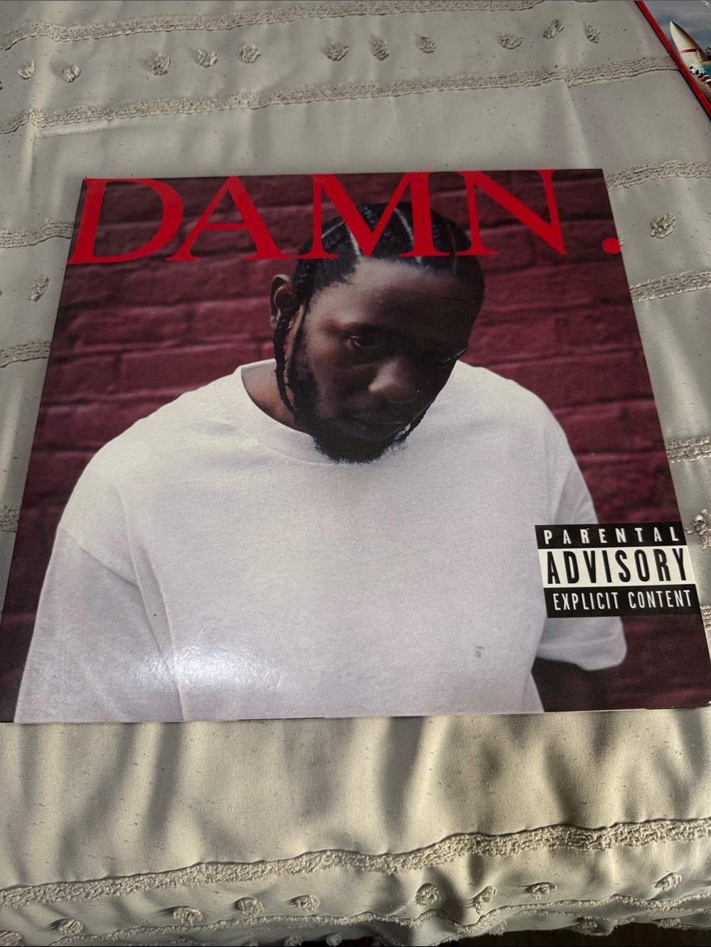 DAMN. Album Cover Print - Red Brick / White Shirt